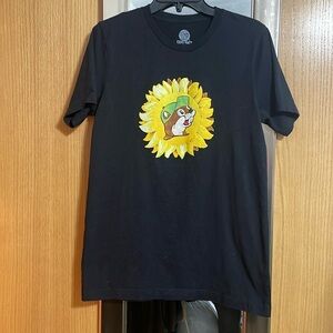 Buccee’s You Are My Sunshine sunflower medium adult short sleeve tee shirt black